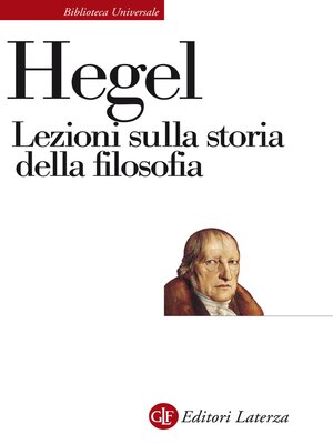 cover image of Lezioni sulla storia della filosofia